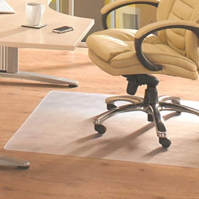 Imagen de Floortex Valuemat Alfombrilla de PVC para Suelos Duros, 120 x 150 cm, Rectangular, Transparente (FC1215017EV)