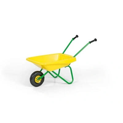 Imagen de carretilla Rolly Toys para niños (colores amarillo/verde, de plástico con estructura metal, a partir 2 años, soporta hasta 15 kg) 270873