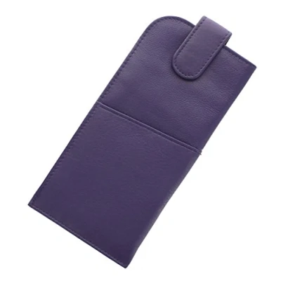Imagen de Mala Leather Funda de Gafas Delgada Cuero Suave Nappa con Cierre Lengüeta 5104_14m Rojo