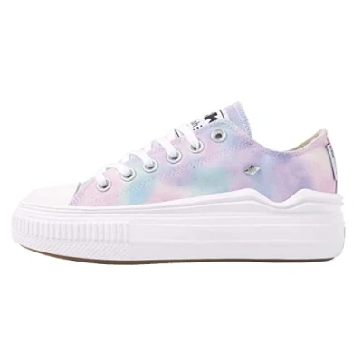 Imagen de British Knights KAYA FLOW LOW Zapatillas, Mujer, Talla: 40, Pink blue tie dye Zapatos