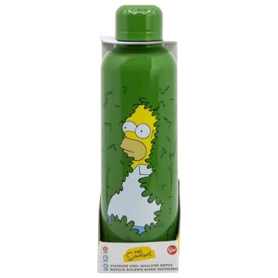 Imagen de Botella de agua reutilizable térmica acero inoxidable con doble aislamiento 515 ml Simpsons