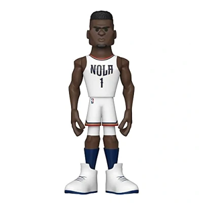 Imagen de Funko Gold 5&quot; NBA: Pelicans Zion Williamson (Home Uni) 1/6 de Probabilidades Obtener la RARA Variante Chase Figura Acción Vinilo Coleccionable Idea Regalo Cumpleaños