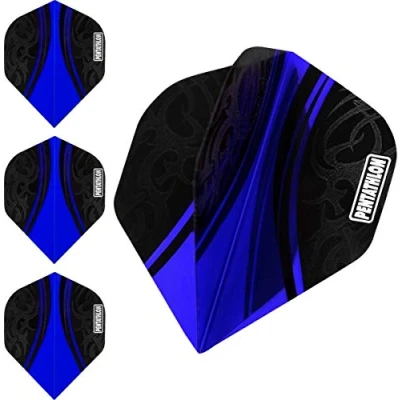 Imagen de abcdarts Pentatlón Tribal Vuelos de Dardos, Unisex Adultos, Azul Oscuro, Klassische