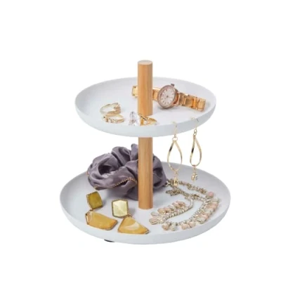 Imagen de YAMAZAKI Toca Organizador de joyas, Blanco, pequeño