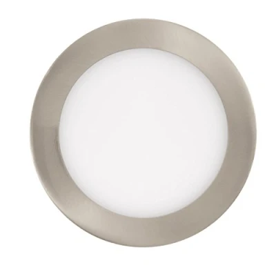 Imagen de Eglo connect lámpara led empotrada Fueva C, Smart Home, materiaL metal fundido, plástico, color níquel mate, diámetro 17 cm, regulable, tonos blancos y colores configurables