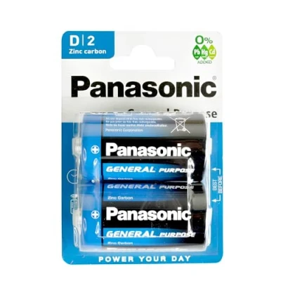 Imagen de Panasonic Blister 2 Pilas LR20 Zinc Carbon