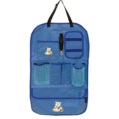 Imagen de Petex 44150105 Asiento Trasero Viaje, aprox. 41 x 64 cm, con logotipo, color azul