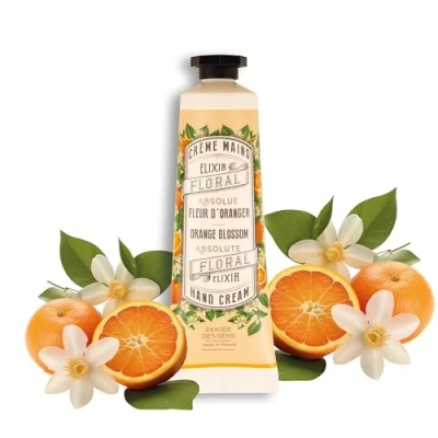 Imagen de Panier des Sens Crema de Manos para Piel Seca Azahar Mini Hidratante Con Aceite Oliva y Almendras 96% Ingredientes Naturales 30 ml