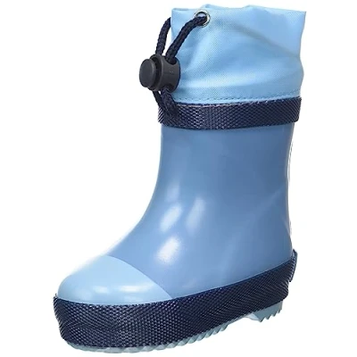 Imagen de Playshoes Gummistiefel Halbschaft Gefüttert, Botas de Lluvia Unisex niños, Azul, 23 EU