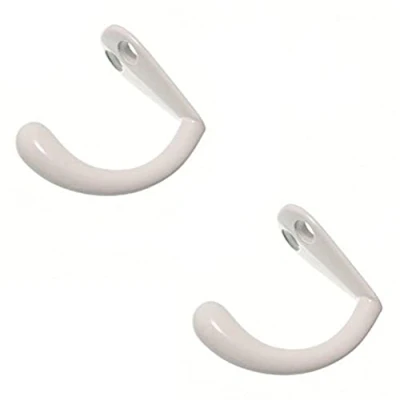 Imagen de Merriway Ganchos percheros (metal, 5 unidades), color blanco