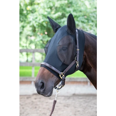 Imagen de Harry&#039;s Horse Mascarilla antimoscas SkinFit con orejas L Negro