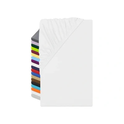 Imagen de npluseins Sábana bajera ajustable de microfibra, transpirable y apta para alérgicos, 1519.2192, 140 x 190 200 cm, color blanco