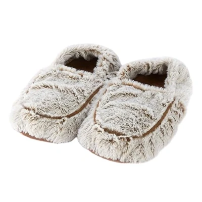 Imagen de Warmies Pantuflas para Microondas, Calentables Mujer con Aroma a Lavanda Seca Francesa, Calidez y Comodidad Relajantes, talla única, color beige malvavisco