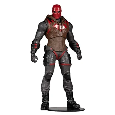 Imagen de McFarlane Toys, DC Gaming Figura de acción Capucha roja 7 Pulgadas con 22 Partes móviles, Coleccionable Gotham Knights Base Soporte y Tarjeta Personaje