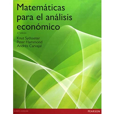 Imagen de MATEMÁTICAS PARA EL ANÁLISIS ECONÓMICO (SIN COLECCION)