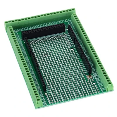 Imagen de Chesoon Kit de Placa Protectora Bloque Terminales Tornillo Prototipo, Circuito Blindaje Presoldada para Arduino MEGA 2560 R3
