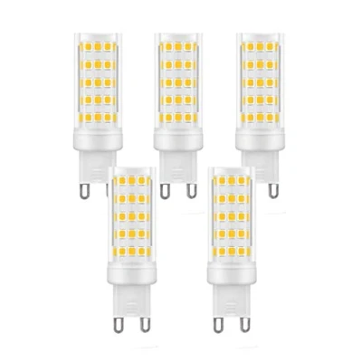 Imagen de COUSON Bombilla LED G9 5W Amarillo Cálido 3000K AC/DC 230V Equivalente a 45W Lumen 450LM Pack de 5