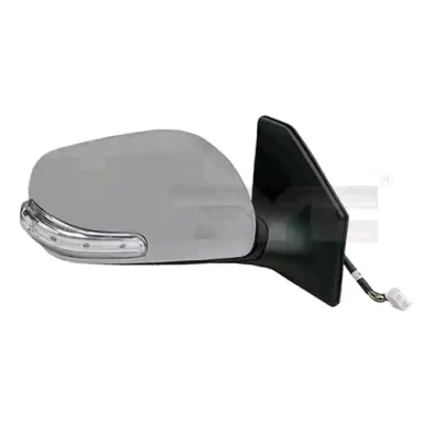 Imagen de Espejo retrovisor Tyc 336 0078 izquierda imprimado para ajuste elect. espejo, asférico, calefactable TOYOTA: Avensis II Station Wagon