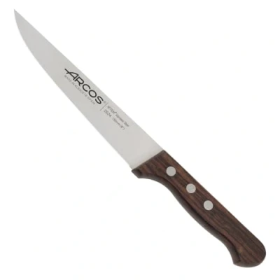 Imagen de Arcos Serie Atlantico Cuchillo Cocina Hoja de Acero Inoxidable 155 mm Mango Madera Palisandro Color marrón