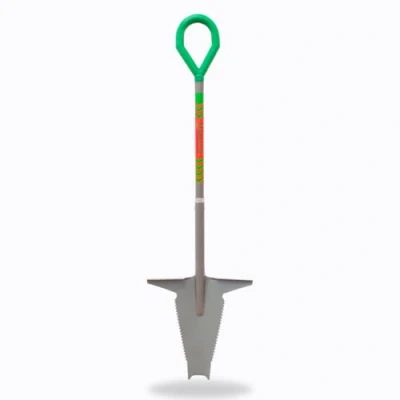 Imagen de STARLYF Pala para raíces Profesional Root Digger, Dientes Ultra Afilados de Acero, Mango 360º, 123cm Largo, Robusta y Duradera