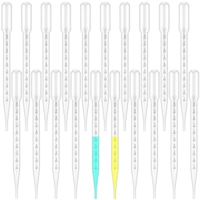 Imagen de 20 Piezas 10 ml Pipetas,Pipetas de Transferencia Plástico,Desechables Pipeta con Escala,Pipeta,Pipetas Plástico,para Laboratorio,Aceites Esenciales,Pinturas Acrílicas,Hornear