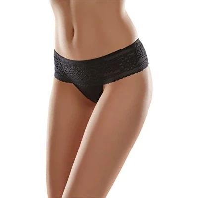 Imagen de Merry Style String Bragas Slip Ropa Interior Mujer MSGAB161 (Negro, 40 (Talla del Productor: L))