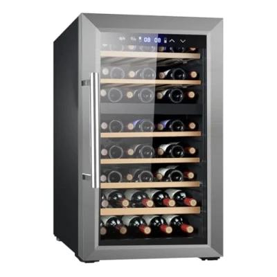 Imagen de Svan Frigorífico Combi Vinoteca Negro SVN5200D. Capacidad 127 Litros, Bajo Nivel Sonoro, Eficiencia Energética Clase G