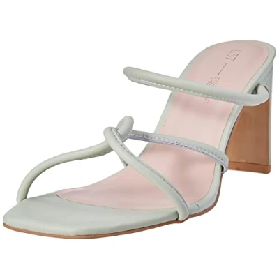 Imagen de L37 HANDMADE SHOES Just Like Me, Sandalia de tacón Mujer, Verde, 38 EU