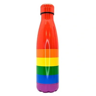 Imagen de NERTHUS FIH 861 Botella Doble Pared Arcoiris Acero Inoxidable, Libre de BPA, 18/8, 500ml