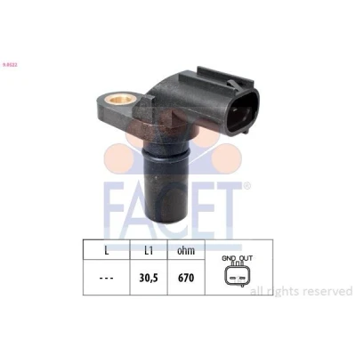 Imagen de FACET 9.0522 Sensor de revoluciones, caja automática Made in Italy OE Equivalent TOYOTA: Land Cruiser Prado 120
