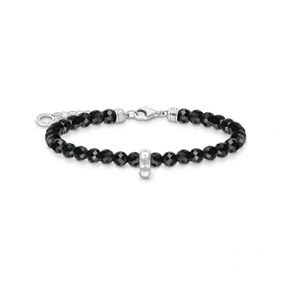 Imagen de THOMAS SABO Pulsera con Cuentas Negras Plata de Ley 925 A2097 130 11 L19V, 16 19 cm, Negro
