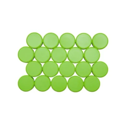 Imagen de Imanes de Maul 30 mm y 0,6 kg, redondos, para pizarras blancas, color verde claro