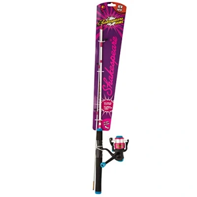 Imagen de SHAKESPEARE Combo Spinning Cosmic Spincast Canna da per Bambini (Rosa)