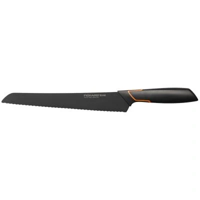 Imagen de Fiskars Cuchillo para pan, Diseño moderno, Longitud total: 35 cm, Acero de calidad/Plástico, Edge, 1003093