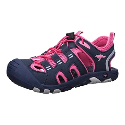 Imagen de KangaROOS K Trek Jam, Sandalia Mujer, Dk Navy Daisy Pink, 37 EU