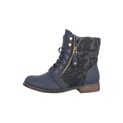 Imagen de Elara Herbst Botines con cordones, Mujer, Talla: 41, Dunkelblau Zapatos