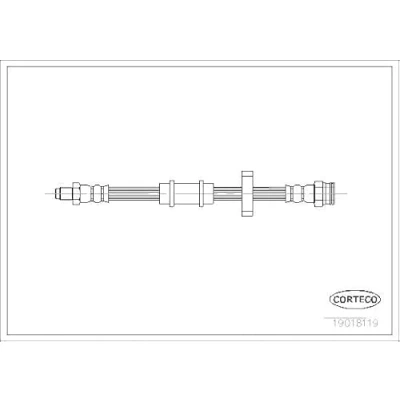 Imagen de CORTECO 19018119 Latiguillos de Freno Eje delantero 409 FIAT: Uno Hatchback