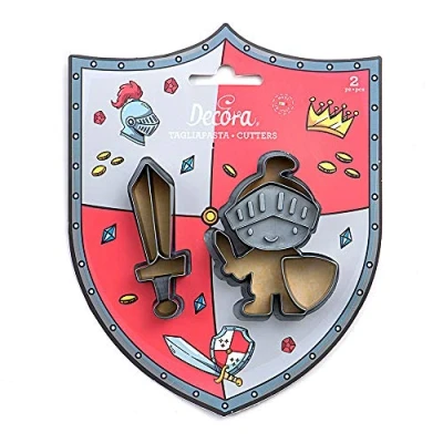 Imagen de Decora 0255053 Kit 2 CORTADORES DE PLÁSTICO King, Gris