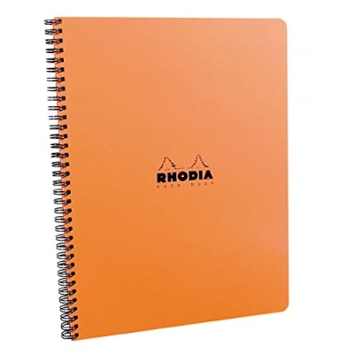 Imagen de Clairefontaine ES Meeting Book Classic espiral 160 páginas impspiralemées desmontables 80 g protectora naranja A5+