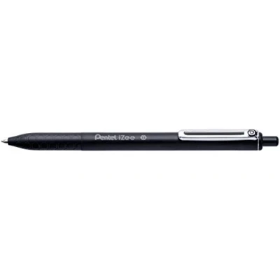 Imagen de Pentel BX470 A IZee Bolígrafo con clip metálico (grosor de trazo 0, 5 mm, 12 unidades), color negro
