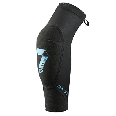 Imagen de 7 Protection Transition 17 Coderas Ciclismo, Unisex Adulto, Negro, Talla S