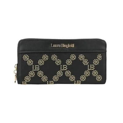 Imagen de Laura Biagiotti Cartera de mujer piel sintética con caja regalo, Polvo 1 Zip Florist, Moderno