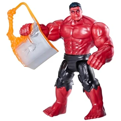 Imagen de Marvel Avengers Epic Hero Series Capitán América: Brave New World Red Hulk Figura de acción, juguetes superhéroe 4 pulgadas para niños a partir años