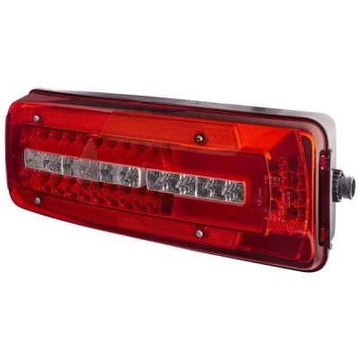 Imagen de HELLA 2VD 012 381 311 Piloto trasero izquierda LED negro 24 transparente, Rojo con tornillos, Conexión lateral, Compatibilidad electromagnética (EMC)