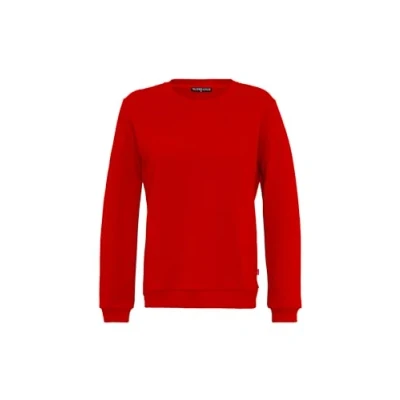 Imagen de Redbridge Sudadera básica Jersey clásico con cuello redondo Estilo casual, rojo, M