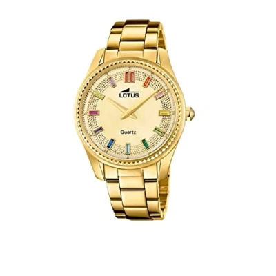 Imagen de LOTUS Reloj Mujer 18932/1 Freedom Caja de Acero Inoxidable 316l Dorado Correa