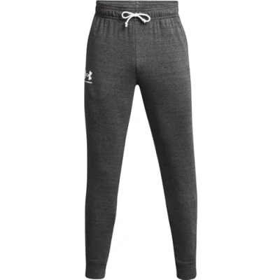Imagen de Under Armour Rival Terry Joggers para hombre, (025) Castlerock Light Heather / Onyx White, Medium