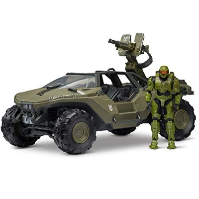 Imagen de Halo Vehículo World Deluxe Warthog y Figura Master Chief de 10 cm, Modelo HLW0016