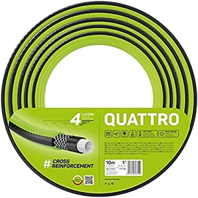 Imagen de Cellfast Manguera de jardín QUATTRO Resistente, Verde, 1&quot;
