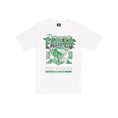 Imagen de PHILADELPHIA EAGLES New Era Cap NFL Camiseta de Gran tamaño con Estampado Serigrafiado, gráfico del Equipo, Color Blanco, Unisex